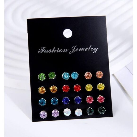 Multicolored Earring Set - Picture 2 of 4